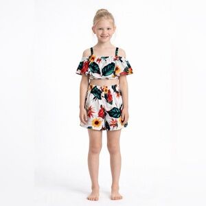 ☀️ Floral Summer Girls Set 🌺 | Conjunto Verano